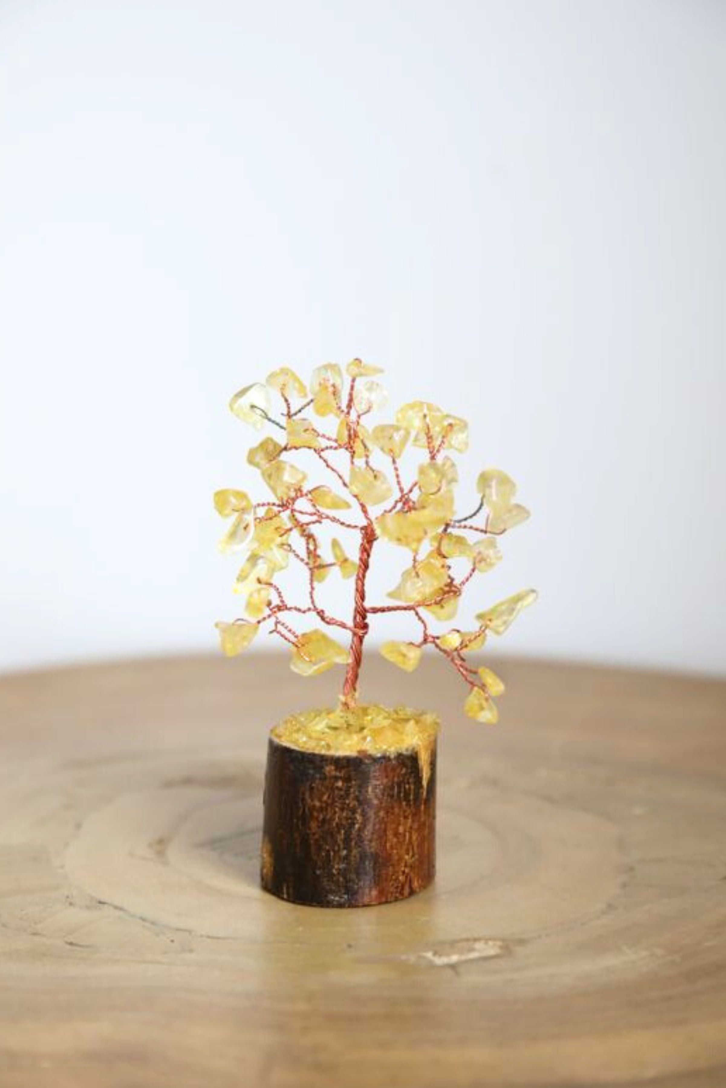 Citrine Copper Small Crystal Tree