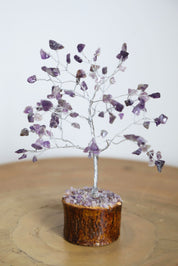 Amethyst Silver Medium Crystal Tree