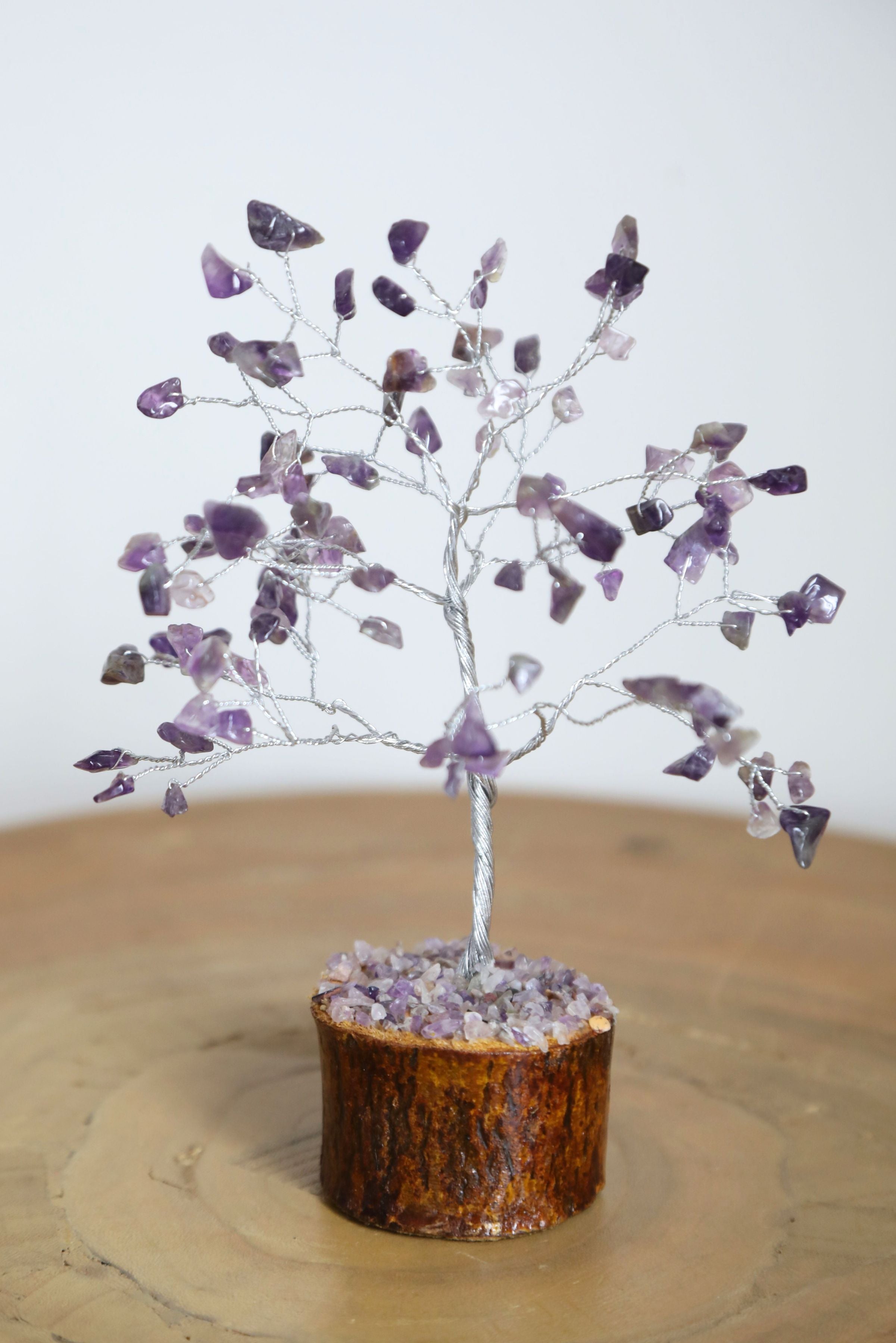 Amethyst Silver Medium Crystal Tree