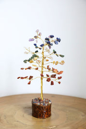 Chakra Gold Medium Crystal Tree
