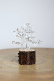 Clear Quartz Silver Small Crystal Tree