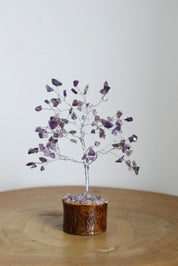 Amethyst Silver Medium Crystal Tree