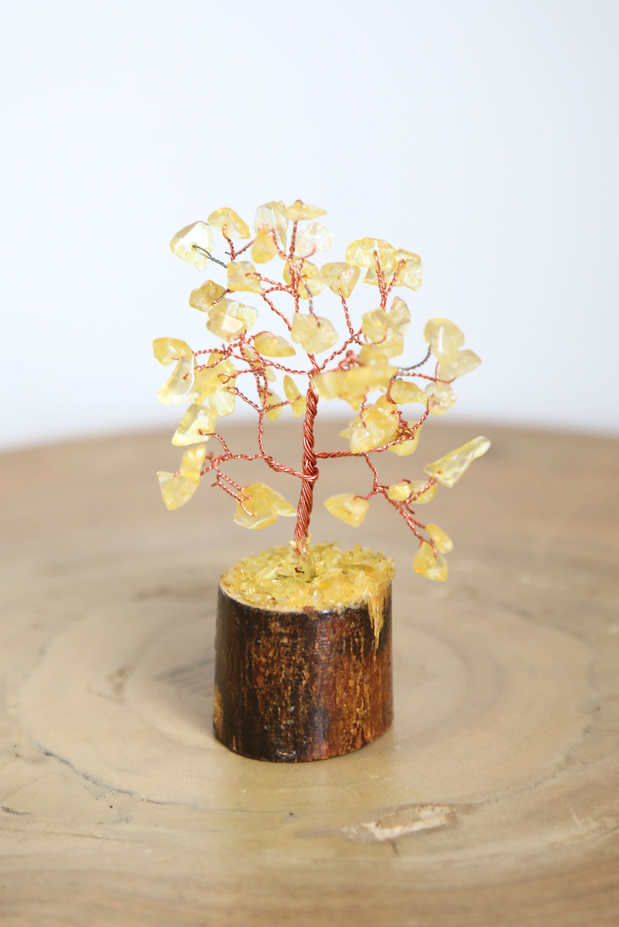 Citrine Copper Small Crystal Tree