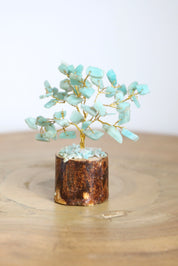 Amazonite Gold Small Crystal Tree
