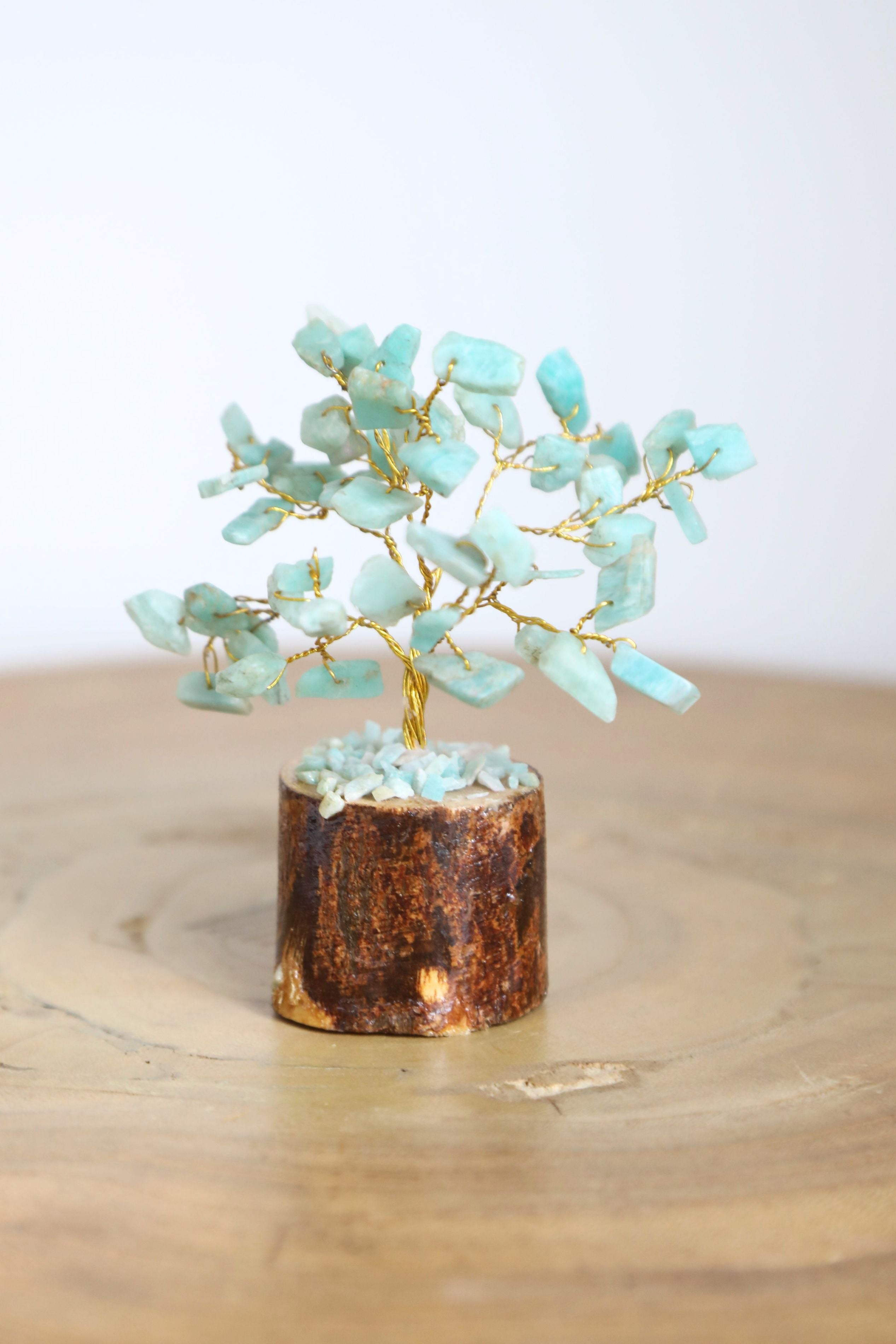 Amazonite Gold Small Crystal Tree