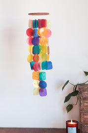Rainbow Capiz Shell Windchime