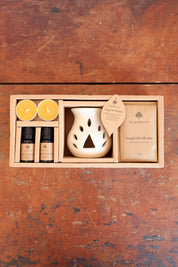 Tropical Volcano Ceramic Oil Burner Gift Set