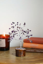 Amethyst Silver Medium Crystal Tree