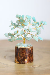 Amazonite Gold Small Crystal Tree