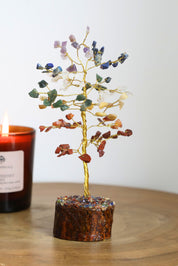 Chakra Gold Medium Crystal Tree