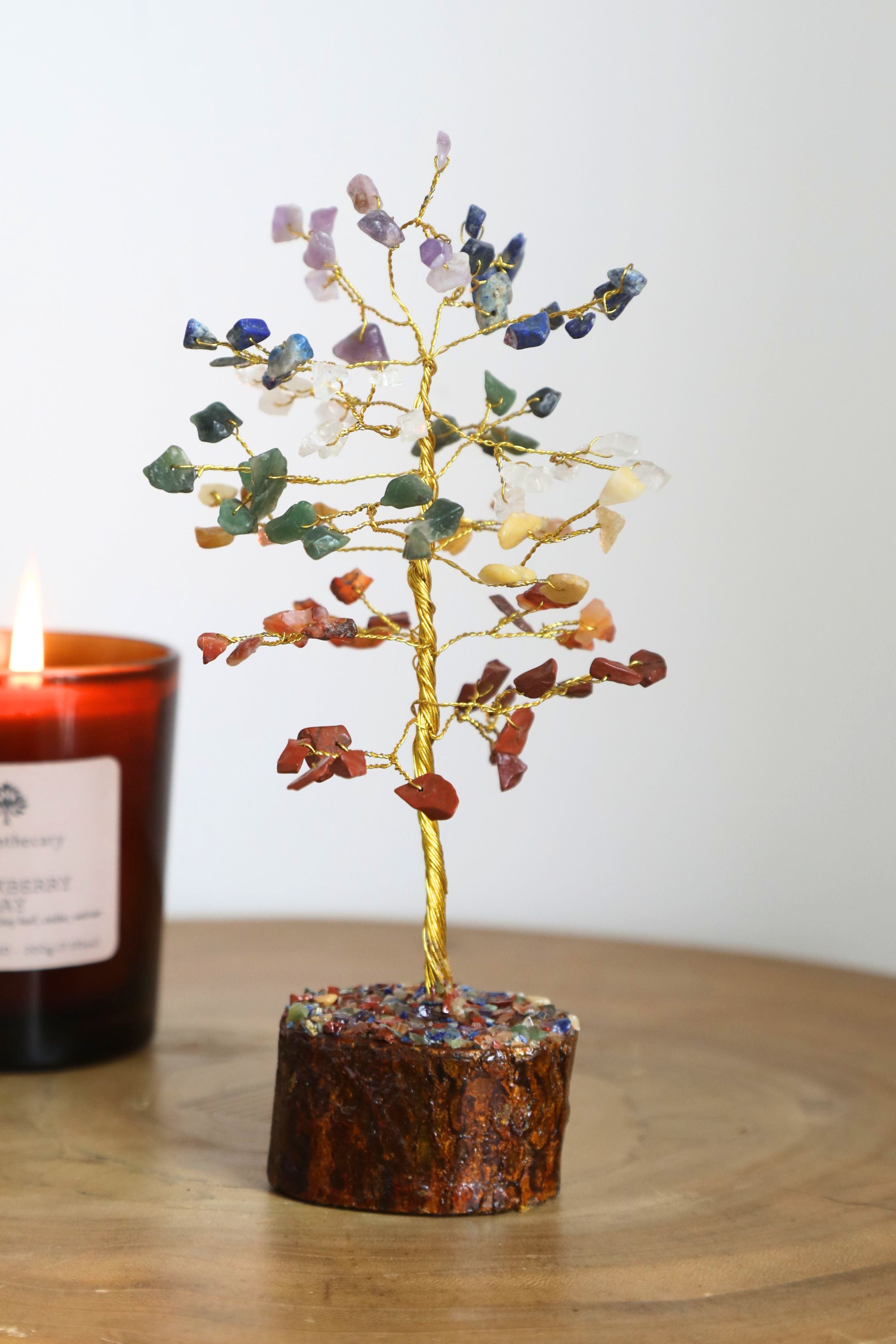 Chakra Gold Medium Crystal Tree