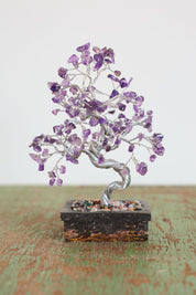 Amethyst Silver Crystal Tree
