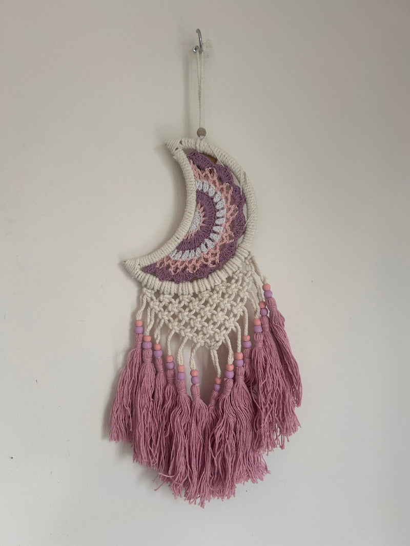 Moon Macrame Tassel Dreamcatcher