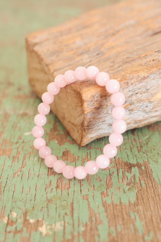 Rose Quartz Beaded Bracelet