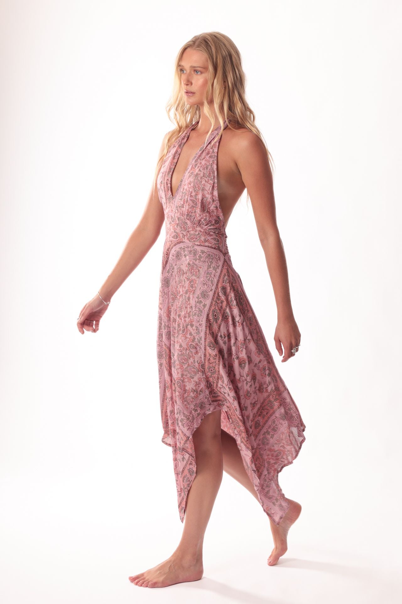 Handkerchief Halter Dress