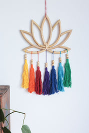 Lotus Rainbow Tassel Hanging