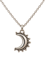 Celestie Silver Moon Necklace