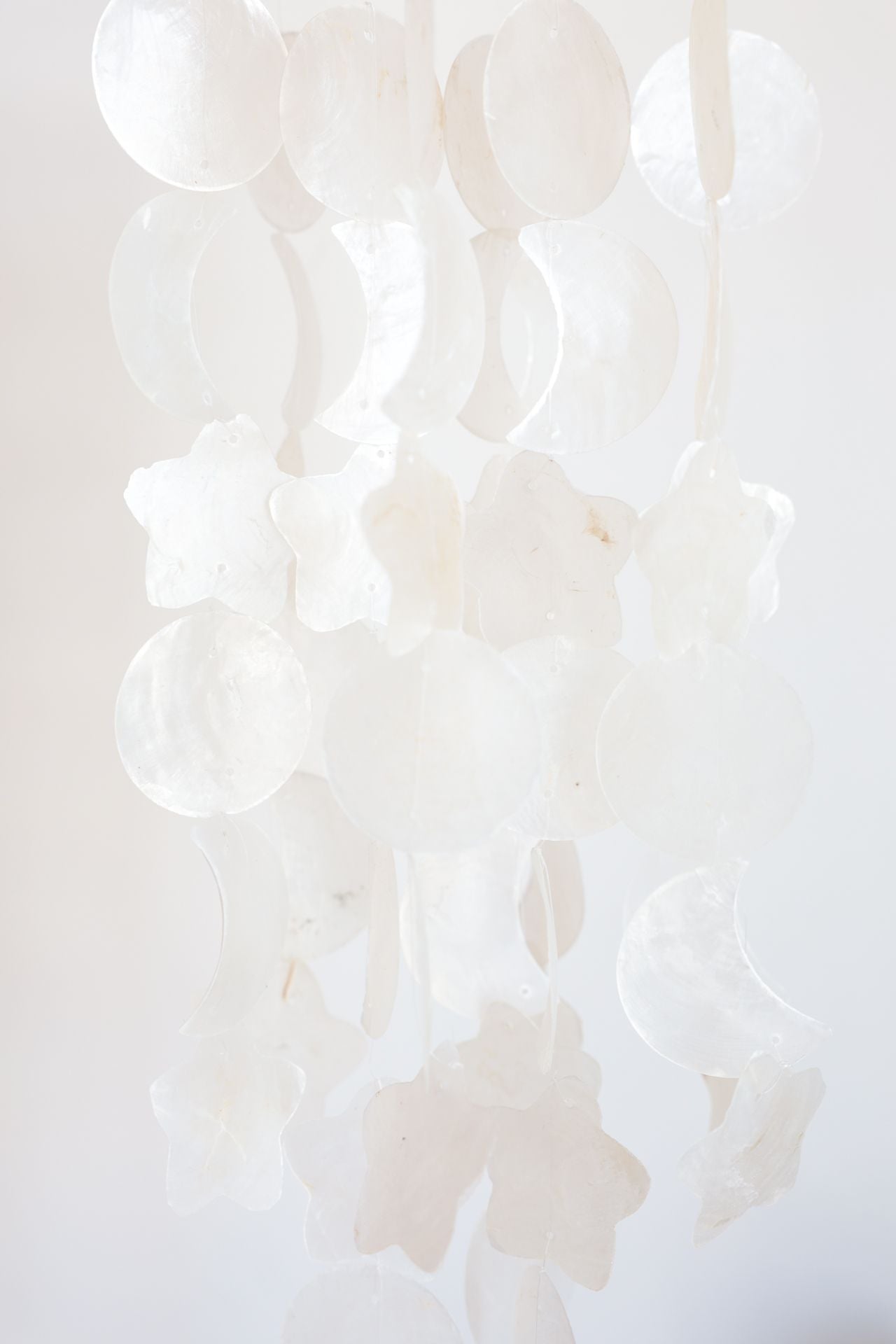 White Celestial Capiz Shell Windchime
