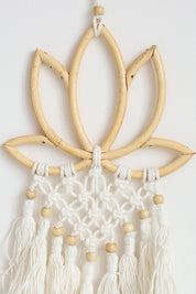White Lotus Macrame Hanging