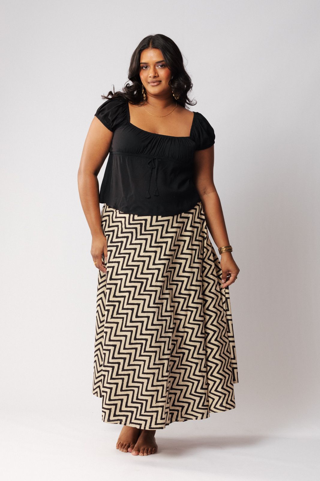 Bagru Wrap Skirt