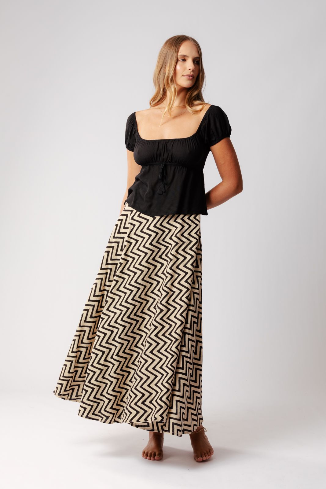 Bagru Wrap Skirt