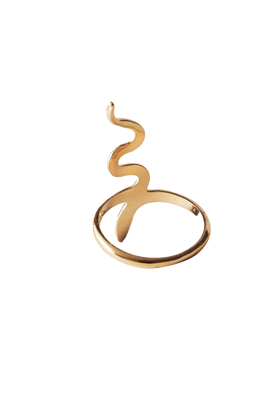 Gold Anguis Snake Ring