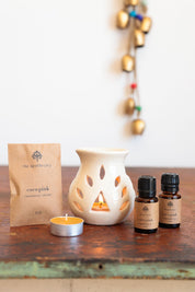 Coco Pink Ceramic Oil Burner Gift Set