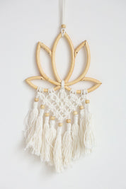 White Lotus Macrame Hanging