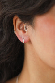 Small Silver Hoops