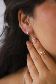 Small Silver Hoops