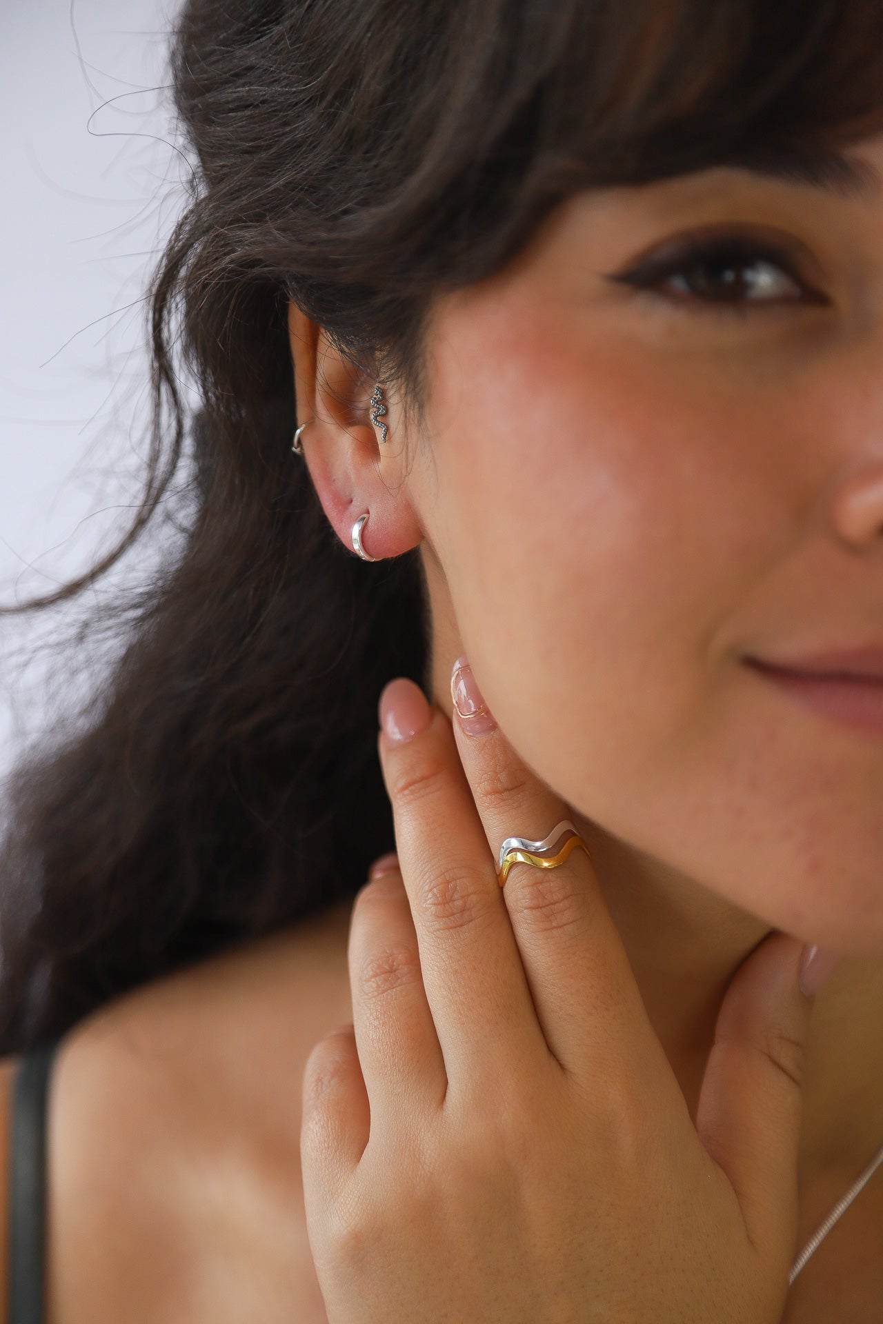 Small Silver Hoops
