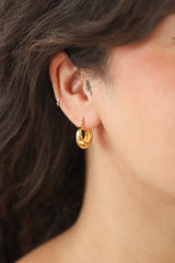 Gold Dian Hoops
