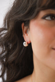 Silver Jali Earrings