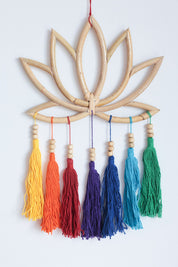 Lotus Rainbow Tassel Hanging