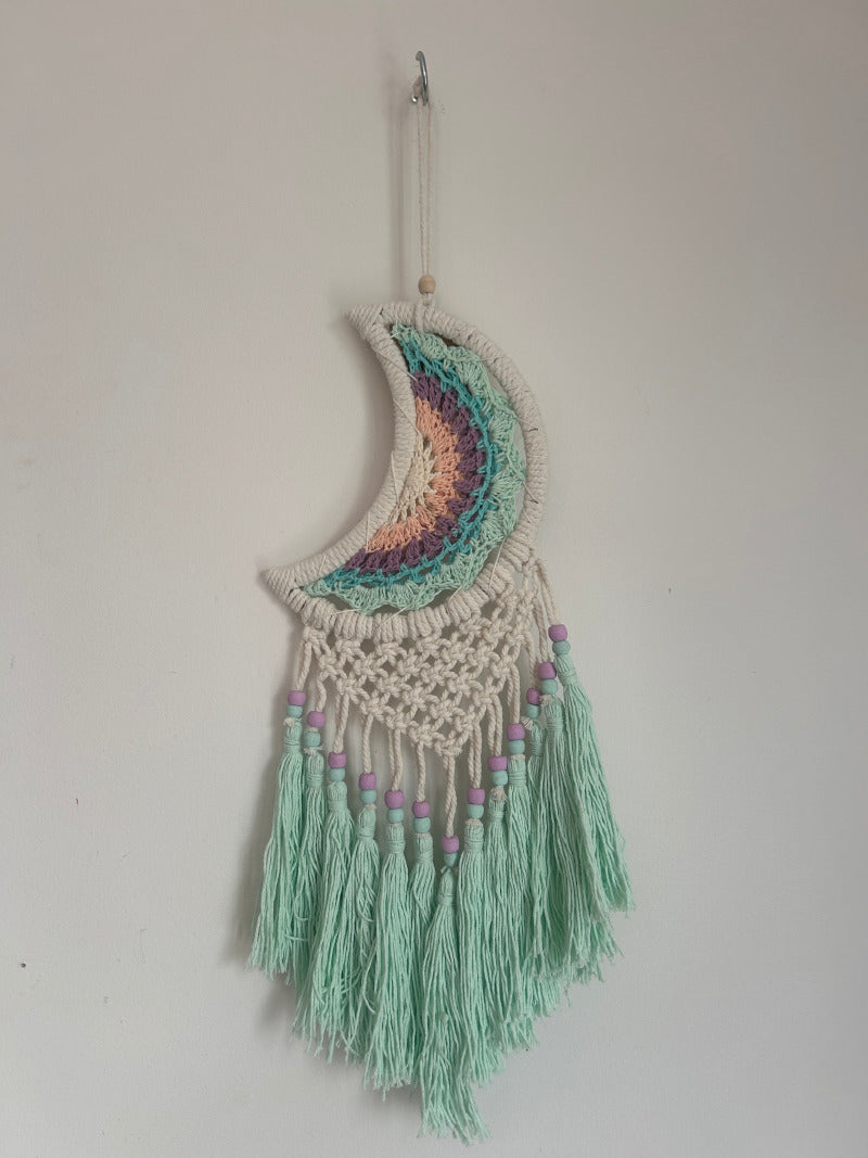 Moon Macrame Tassel Dreamcatcher