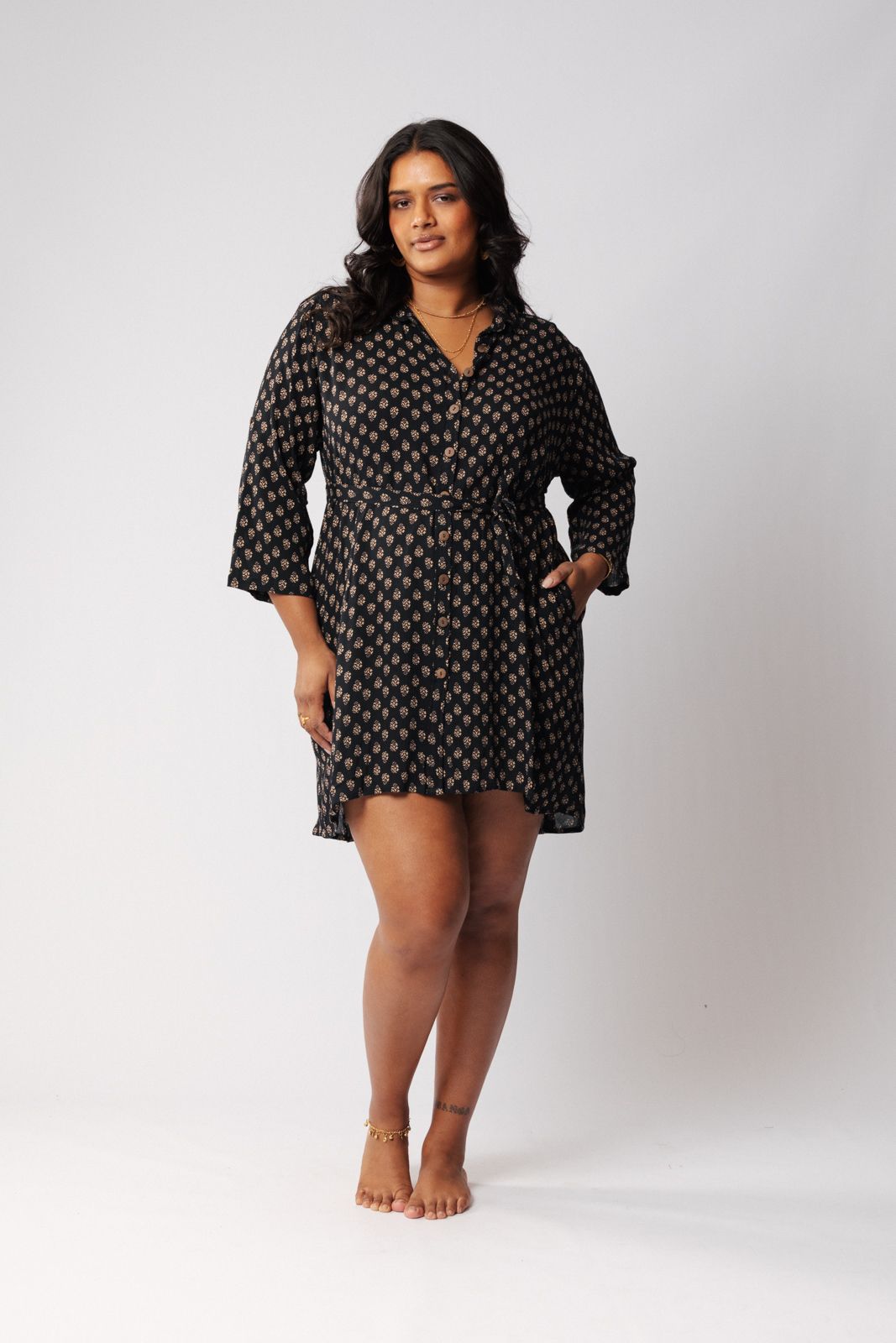 Taza Shirt Dress