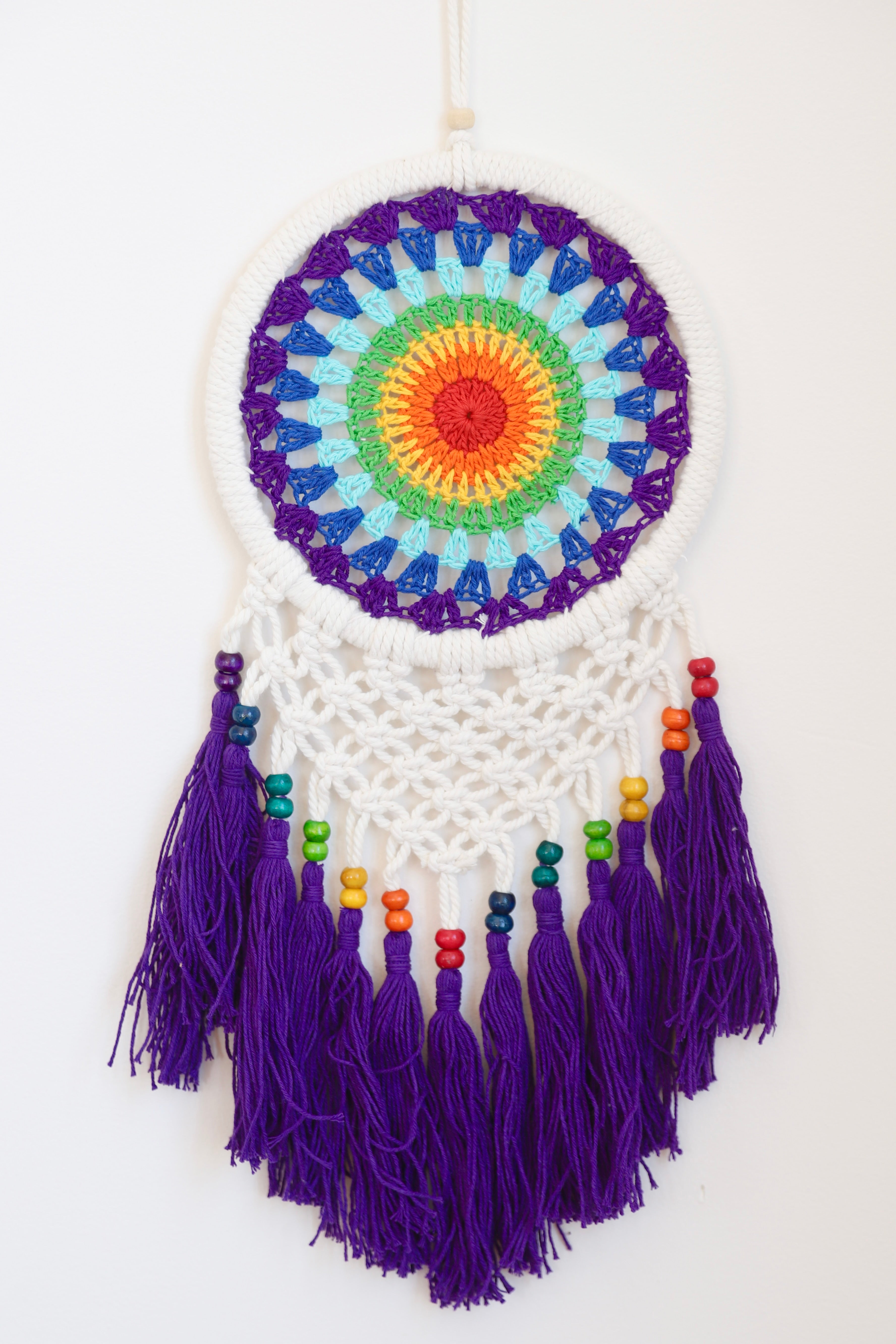 Rainbow Mandala Dreamcatcher