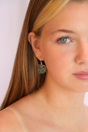 Ruby Zoisite Earrings