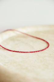 Beaded Ruby Necklace