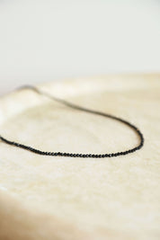 Black Beaded Necklace