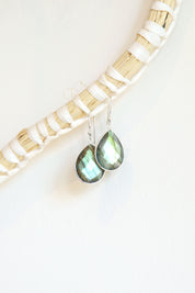 Faceted Labradorite Teardrops