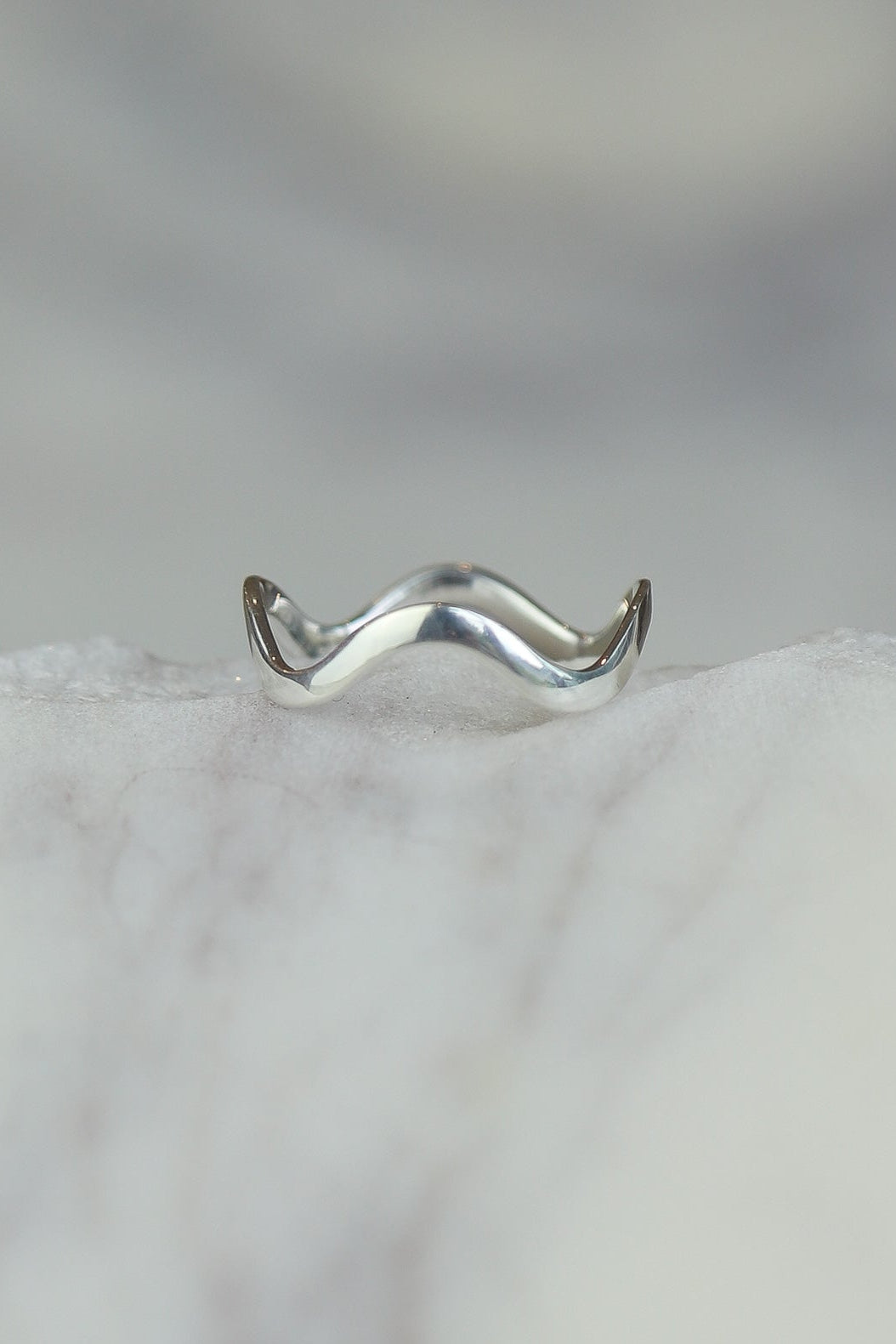 Silver Wave Ring