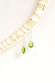 Peridot Teardrop Earrings