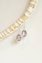 Faceted Amethyst Oval Drops