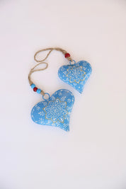 Mid Size Blue Painted Heart