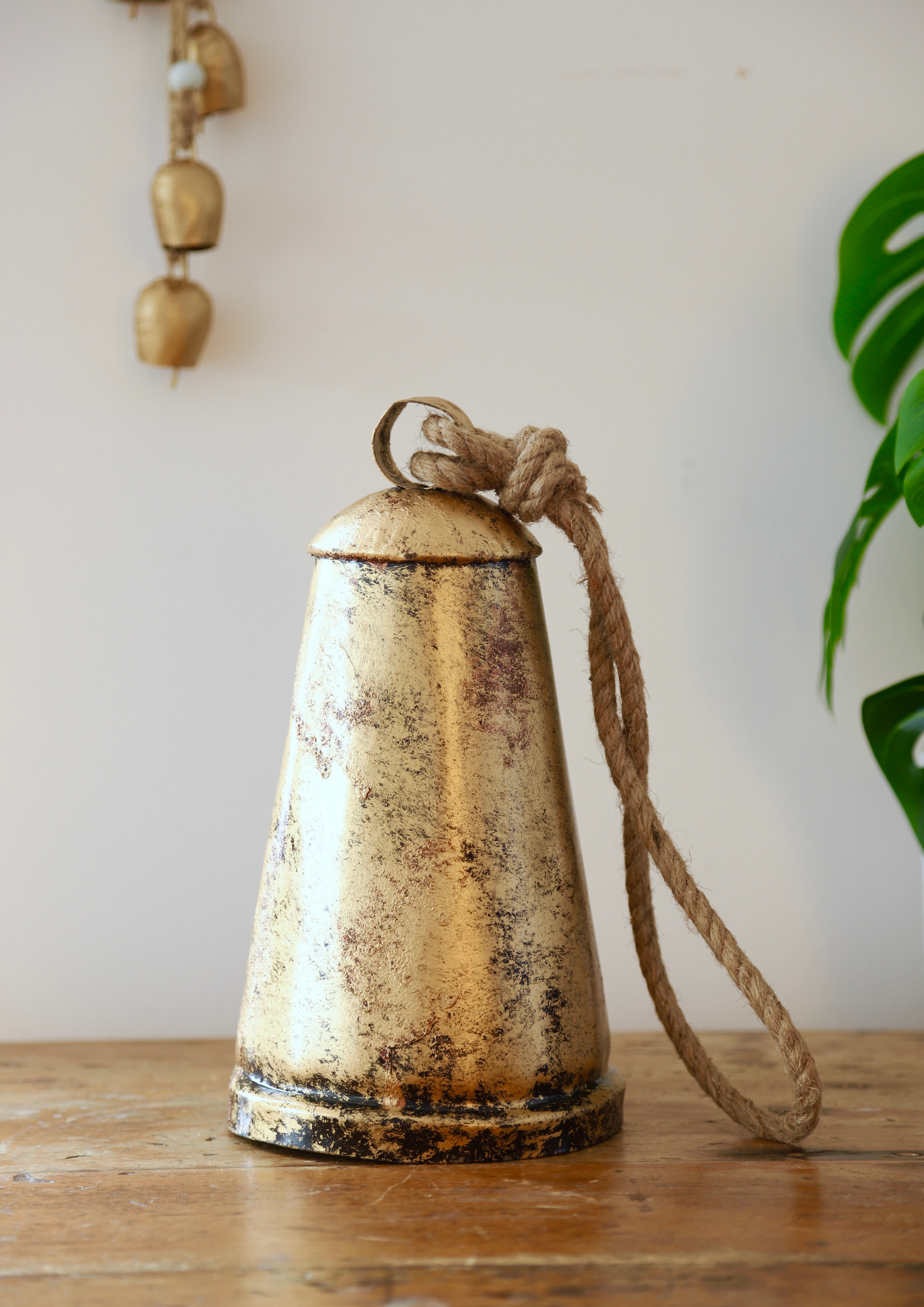 Large Rustic Brass Bell