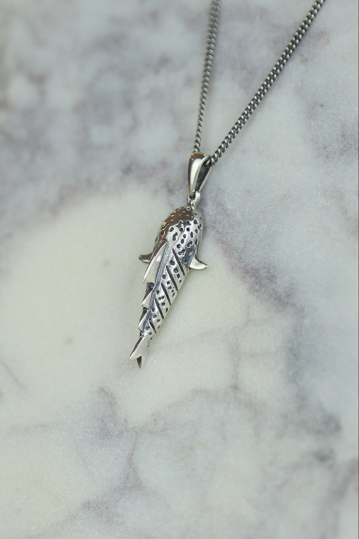 Silver Shark necklace
