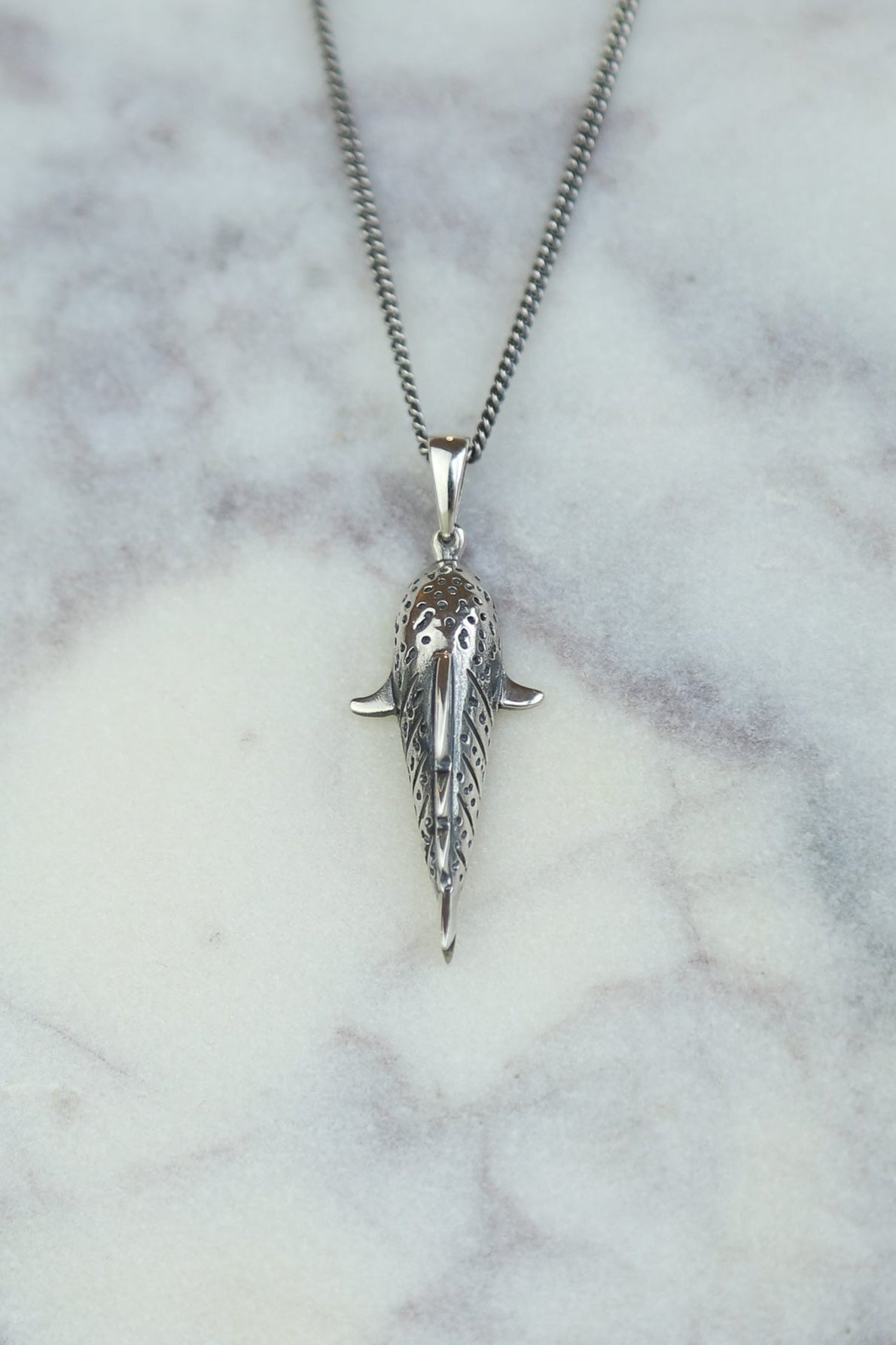 Silver Shark necklace