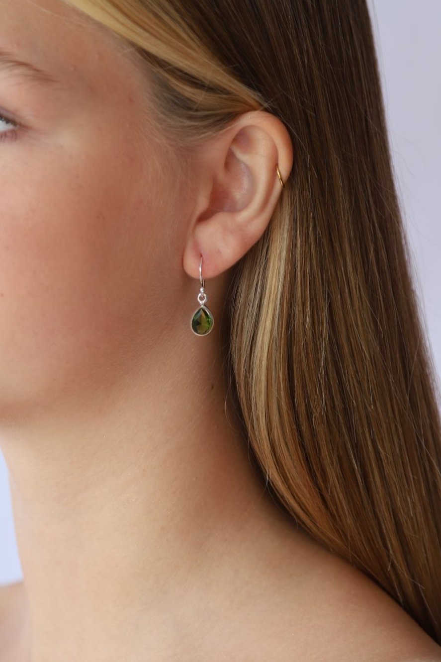 Peridot Teardrop Earrings