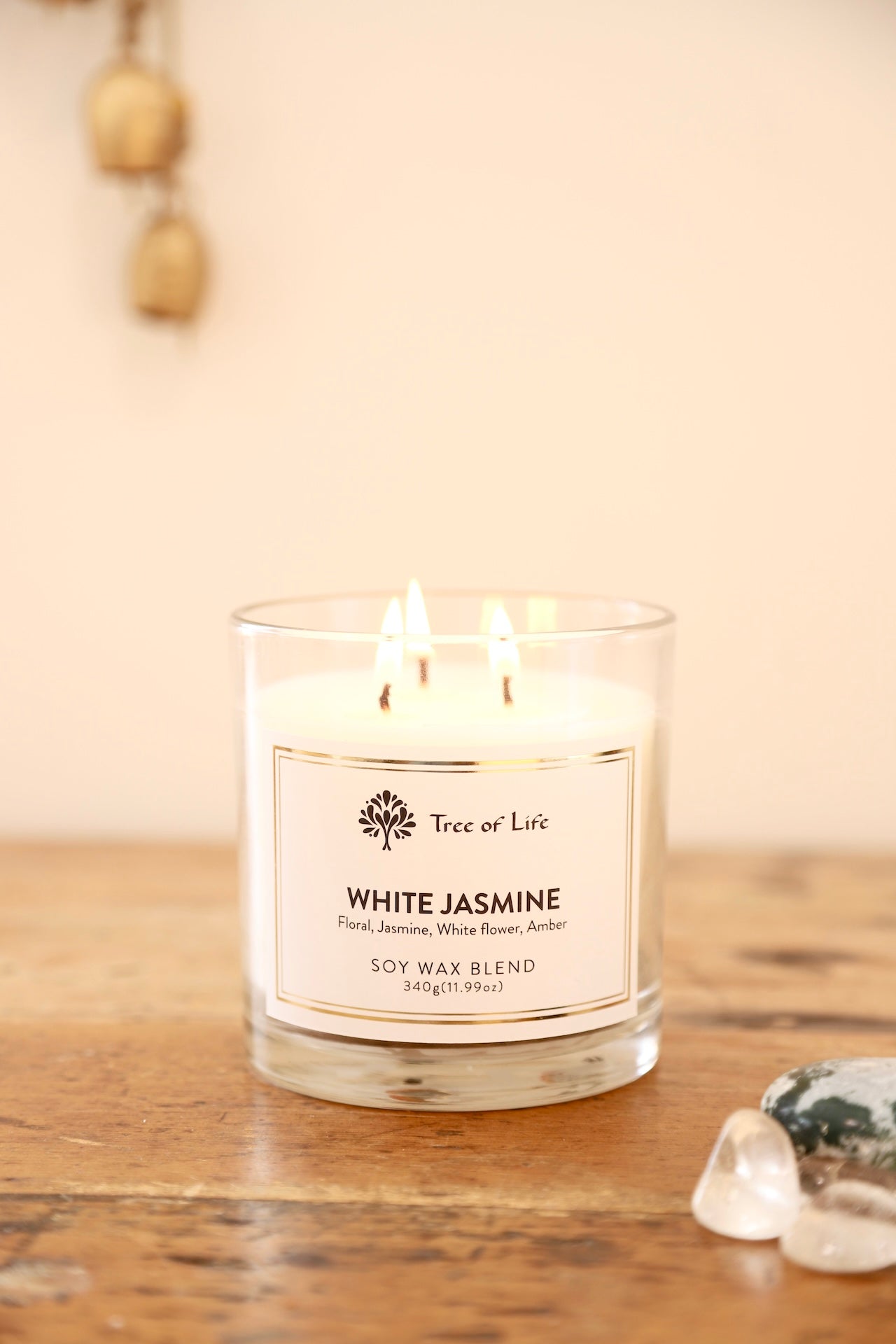 White Jasmine 3 Wick Candle